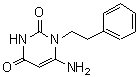 CAS 登录号：54052-76-5， 6-氨基-1-(2-苯基乙基)-2,4(1H,3H)-嘧啶二酮