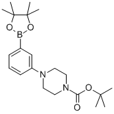 CAS 登录号：540752-87-2， 3-[4-(N-叔丁氧羰基)哌嗪-1-基]苯硼酸频哪醇酯