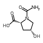 CAS 登录号：54080-04-5， (4R)-1-氨基甲酰-4-羟基-D-脯氨酸