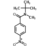 CAS 登录号：54284-31-0， N-甲基-N-(2-甲基-2-丙基)-4-硝基苯甲酰胺