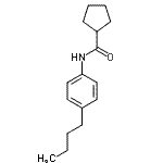 CAS 登录号：543693-63-6， N-(4-丁基苯基)环戊烷甲酰胺