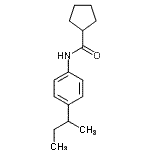CAS 登录号：544463-05-0， N-(4-仲-丁基苯基)环戊烷甲酰胺