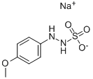 CAS 登录号：5446-07-1， 2-(4-甲氧基苯基)肼磺酸钠盐单水合物