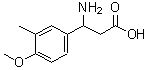 CAS 登录号：54503-17-2， 3-氨基-3-(4-甲氧基-3-甲基苯基)丙酸