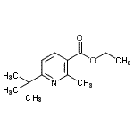 CAS 登录号：545394-60-3， 乙基2-甲基-6-(2-甲基-2-丙基)烟酸酯