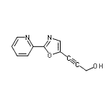 CAS#: 545426-70-8, 3-[2-(2-Pyridinyl)-1,3-Oxazol-5-Yl]-2-Propyn-1-Ol
