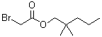 CAS 登录号：5458-22-0， 2-溴-乙酸 2,2-二甲基戊基酯