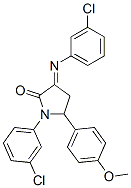 CAS 登录号：5462-65-7， 1-(3-氯苯基)-3-(3-氯苯基)亚氨基-5-(4-甲氧基苯基)吡咯烷-2-酮
