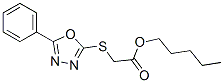 CAS 登录号：5471-21-6， 2-[(5-苯基-1,3,4-恶二唑-2-基)硫基]乙酸戊酯