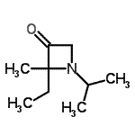 CAS 登录号：547753-54-8， 2-乙基-1-异丙基-2-甲基-3-氮杂环丁酮