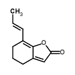 CAS 登录号：547766-53-0， 7-[(1E)-1-丙烯-1-基]-5,6-二氢-1-苯并呋喃-2(4H)-酮
