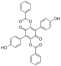 CAS#: 548-32-3, 2,5-Bis(Benzoyloxy)-3,6-Bis(4-Hydroxyphenyl)-2,5-Cyclohexadiene-1,4-Dione