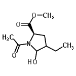 CAS 登录号：548490-83-1， 甲基1-乙酰基-4-乙基-5-羟基-D-脯氨酸酯