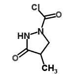 CAS 登录号：54944-90-0， 4-甲基-3-氧代-1-吡唑烷羰基氯化物