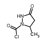CAS 登录号：54944-91-1， 5-甲基-3-氧代-1-吡唑烷羰基氯化物