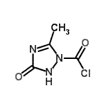 CAS#: 54945-02-7, 5-Methyl-3-Oxo-2,3-Dihydro-1H-1,2,4-Triazole-1-Carbonyl Chloride