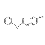 CAS 登录号：549483-92-3， N-(5-甲基-2-吡啶基)-2-苯基环丙烷甲酰胺