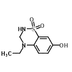 CAS#: 549495-04-7, 4-Ethyl-3,4-Dihydro-2H-1,2,4-Benzothiadiazin-7-Ol 1,1-Dioxide