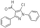CAS 登录号：5499-67-2， 5-氯-1,3-二苯基-1H-吡唑-4-甲醛