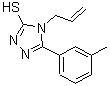 CAS 登录号:54995-51-6, 4-烯丙基-5-(3-甲基苯基)-4H-1,2,4-三唑-3-硫醇