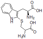 CAS 登录号：550-94-7， alpha-氨基-2-[(2-氨基-2-羧基乙基)硫代]-1H-吲哚-3-丙酸