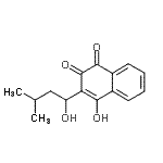 CAS 登录号：55030-44-9， 4-羟基-3-(1-羟基-3-甲基丁基)-1,2-萘二酮