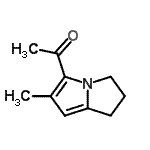 CAS 登录号：55041-86-6， 1-(6-甲基-2,3-二氢-1H-吡咯里嗪-5-基)乙酮