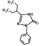 CAS 登录号：5507-95-9， 5-(3-戊烷基)-2-苯基-1,2-二氢-3H-1,2,4-三唑-3-酮