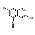 CAS#: 550998-30-6, 3-Bromo-7-Hydroxy-1-Naphthonitrile