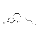 CAS#: 551939-33-4, 2,5-Dibromo-4-Heptyl-1,3-Thiazole