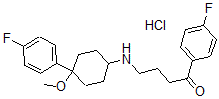 CAS#: 55199-71-8, 4-Fluoro-4-((4-(4-fluorophenyl)-4-methoxycyclohexyl)amino)butyrophenone hydrochloride