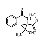 CAS#: 552337-17-4, Methyl 1-(Benzoylamino)-2,2-Dimethylcyclopropanecarboxylate