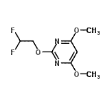 CAS 登录号：552882-12-9， 2-(2,2-二氟乙氧基)-4,6-二甲氧基嘧啶