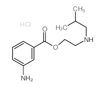 CAS 登录号：553-58-2， 2-异丁基氨基乙基 3-氨基苯甲酸酯盐酸盐