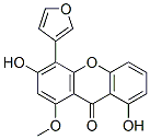CAS 登录号：55334-14-0， 4-(3-呋喃基)-3,8-二羟基-1-甲氧基-9H-氧杂蒽-9-酮
