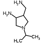 CAS 登录号：55372-52-6， 4-(氨基甲基)-1-异丙基-3-吡咯烷胺