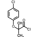 CAS 登录号：5542-60-9， 2-(4-氯苯氧基)-2-甲基丙烷酰基氯化物