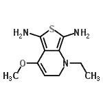 CAS#: 554420-56-3, 1-Ethyl-4-Methoxy-1,2-Dihydrothieno[3,4-b]Pyridine-5,7-Diamine