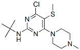 CAS#: 55477-20-8, 4-Chloro-2-(Tert-Butylamino)-6-(4-Methylpiperazino)-5-(Methylthio)Pyrimidine
