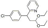 CAS 登录号：55486-46-9， 3-(P-氯苯基)-3-(2-吡啶基)丙醛二乙基缩醛