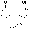 CAS 登录号：55492-52-9， 2,2-亚甲基二苯酚与(氯甲基)环氧乙烷的聚合物
