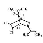 CAS#: 55493-64-6, 2-[(2E)-2-Buten-2-Yl]-1,4,5,6-Tetrachloro-7,7-Dimethoxybicyclo[2.2.1]Hept-2-Ene
