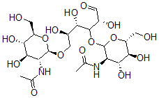 CAS#: 55612-66-3, N-Acetylglucosaminyl(1-3)-N-Acetylglucosaminyl(1-6)-Galactopyranose