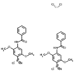 CAS 登录号：55663-99-5， 4-(苯甲酰基氨基)-2,5-二甲氧基偶氮苯氯化物-二氯锌(2:2:1)
