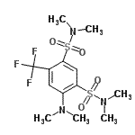 CAS#: 55670-16-1, 4-(Dimethylamino)-N,N,N',N'-Tetramethyl-6-(Trifluoromethyl)-1,3-Benzenedisulfonamide