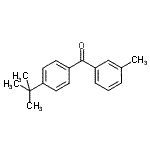 CAS 登录号：55709-37-0， (3-甲基苯基)[4-(2-甲基-2-丙基)苯基]甲酮
