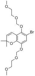 CAS#: 557757-31-0, 6-Bromo-5,8-Bis[(2-Methoxyethoxy)Methoxy]-2,2-Dimethyl-2H-1-Benzopyran