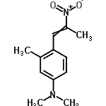 CAS 登录号：55875-42-8， N,N,3-三甲基-4-(2-硝基-1-丙烯-1-基)苯胺