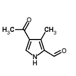 CAS 登录号：56015-72-6， 4-乙酰基-3-甲基-1H-吡咯-2-甲醛