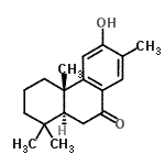 CAS 登录号：561-95-5， 12-羟基-13-甲基罗汉松-8,11,13-三烯-7-酮